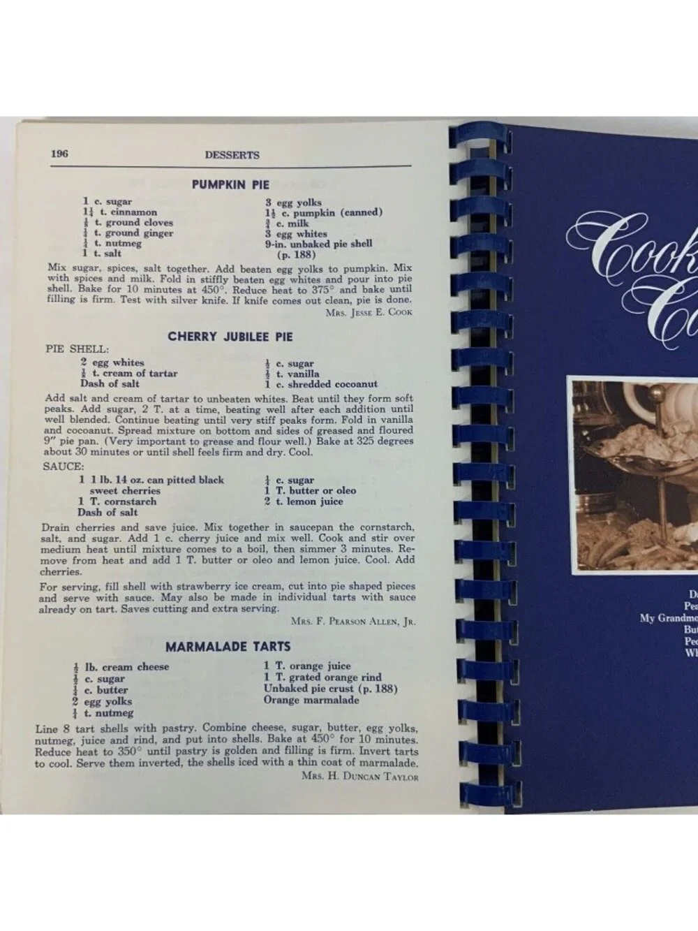 The Memphis Cookbook By Junior League Tennessee Recipes Spiral Bound 1981